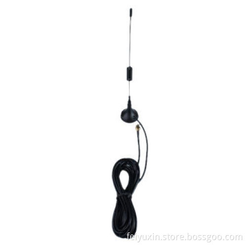 3dBi GSM whip Antenna with Magnet, RG174 Cable, L=3 Meters, SMA MaleNew